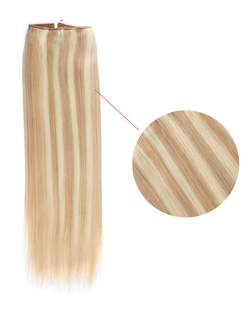 16 inch Highlights 18/613# Halo Hair Extensions