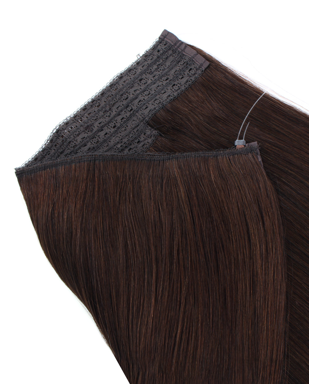22 inch Medium Dark Brown Halo Hair Extensions