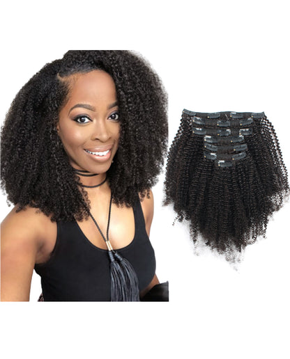 14 inch Hair Extensions | Afro Coily Clip in Hair Extensions