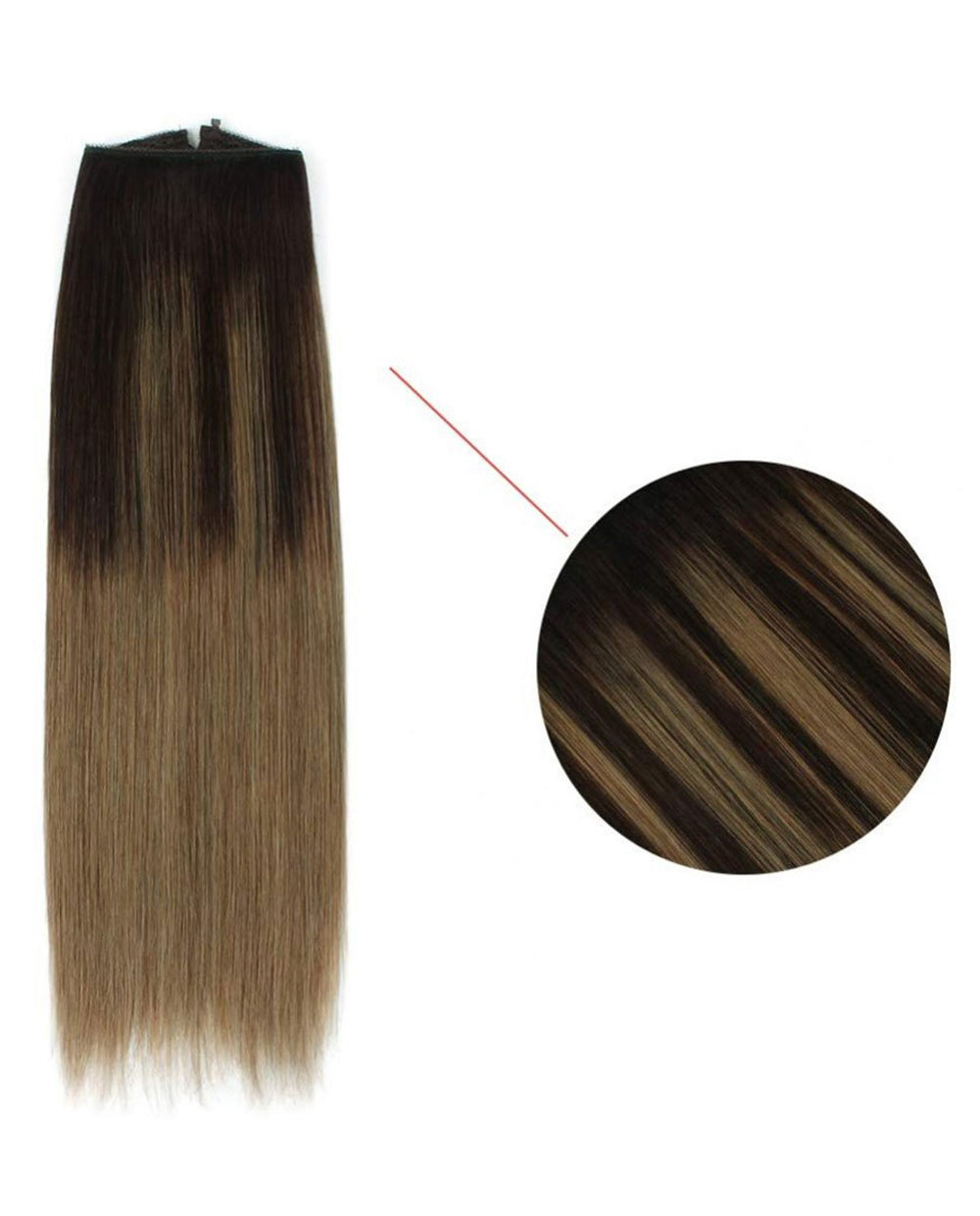 Halo Hair Extensions Balayage #2/6 100g-110g