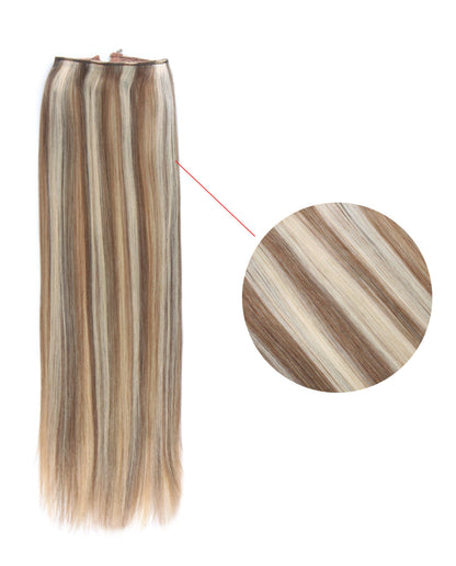 20 inch Halo Human Hair Extensions Highlights 8/60#