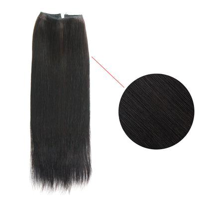 20 inch Halo Human Hair Extensions Off Black