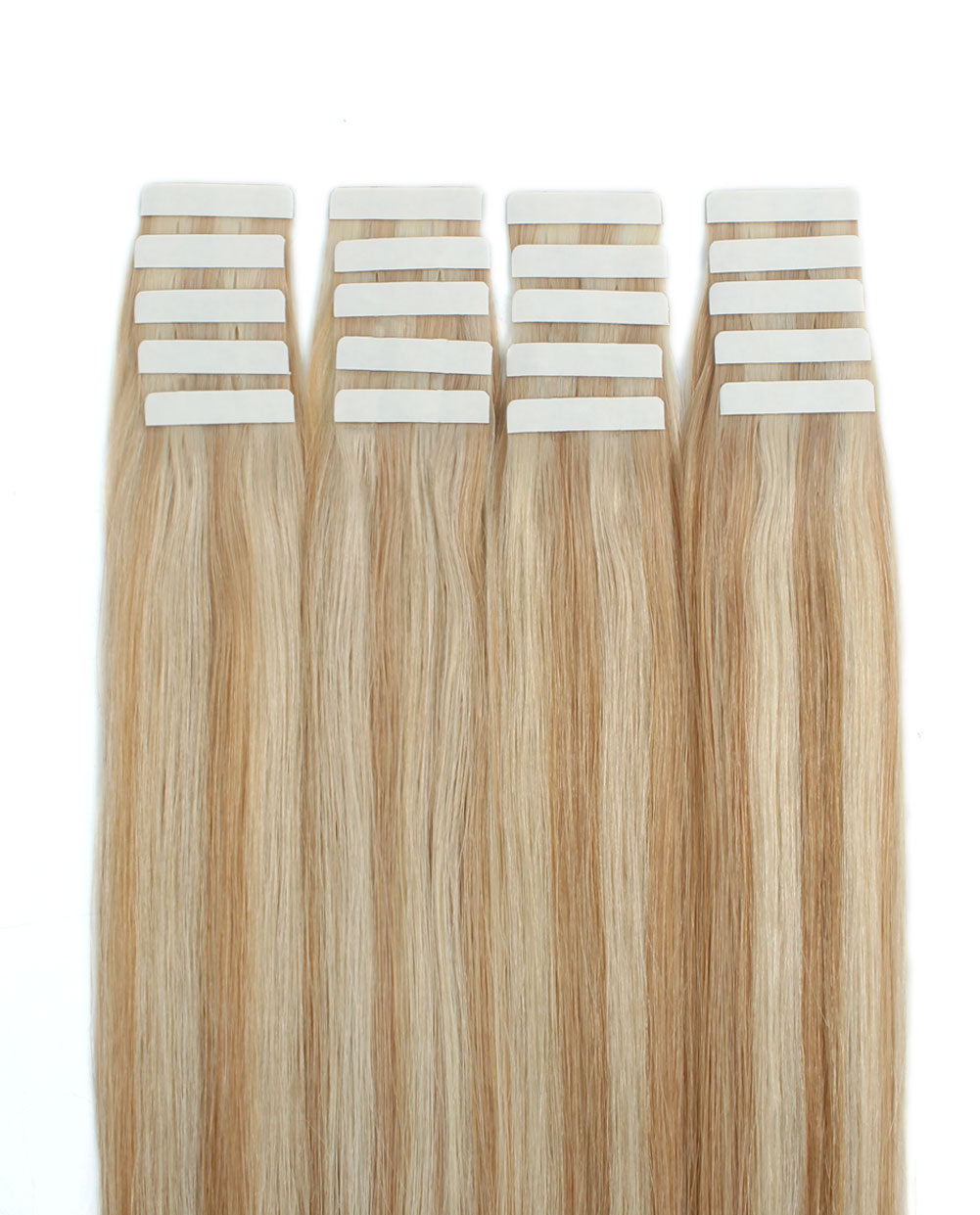 20inch Tape in Hair Extensions Real Human Hair Highlights 12/60#