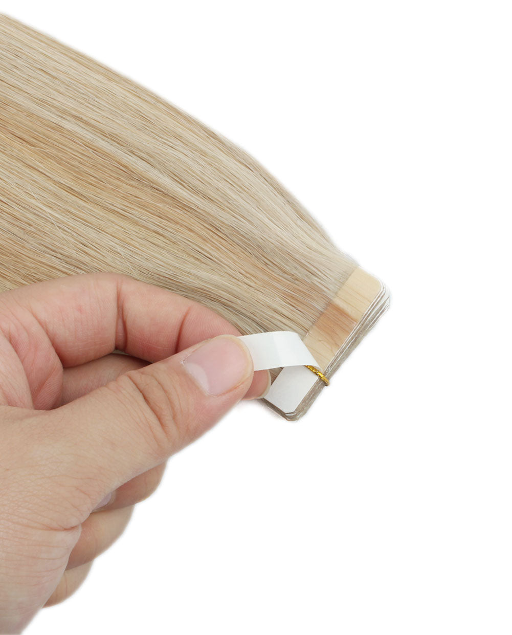 20inch Tape in Hair Extensions Real Human Hair Highlights 12/60#