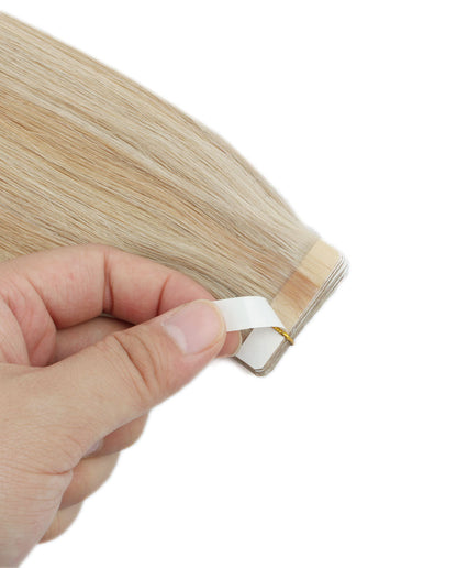 20inch Tape in Hair Extensions Real Human Hair Highlights 12/60#
