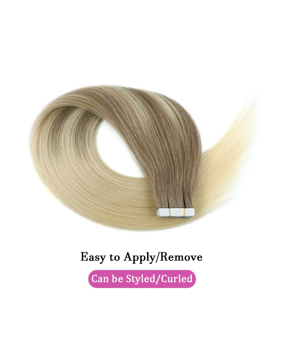 14 inch Tape In Hair Extensions Real 100% Human Remy Hair