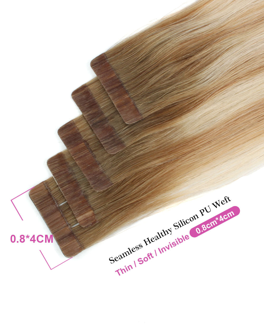 Rooted Highlights RP8-12/60 Tape In Extensions