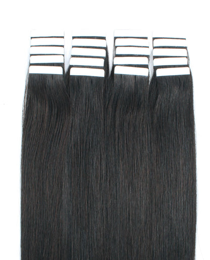 Tape In Hair Extensions 1B# Off Black