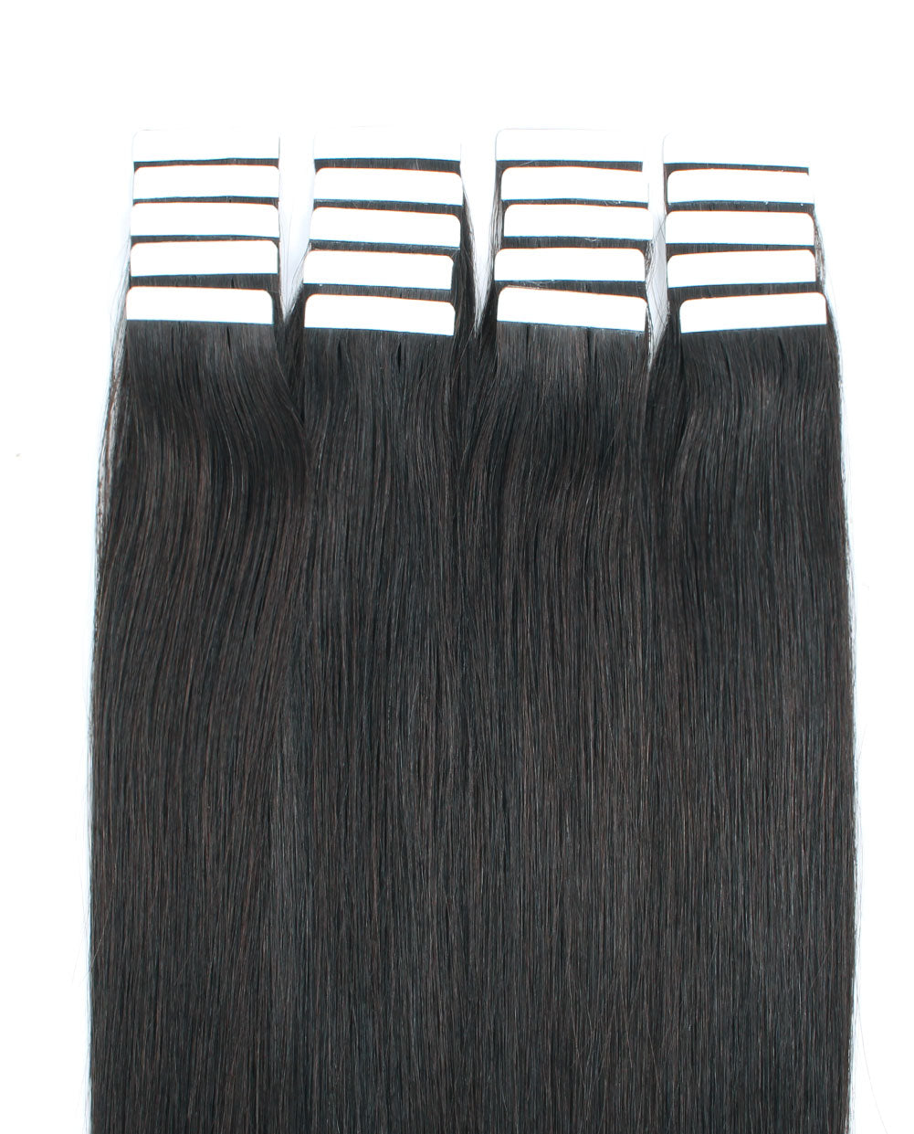 16 inch Tape In Hair Extensions Off Black Real 100% Human Remy Hair