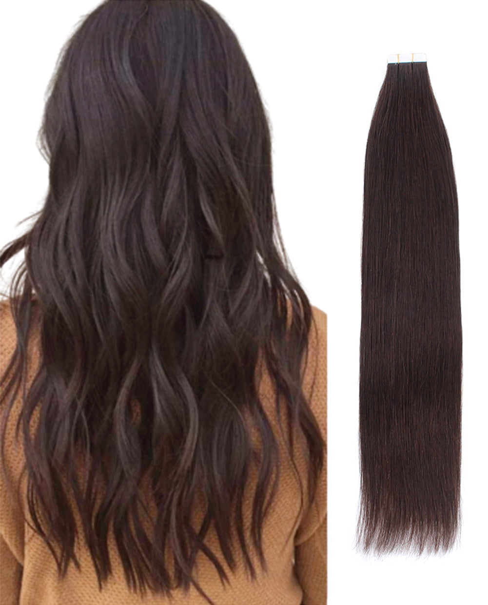 Tape In Hair Extensions #2 Dark Brown