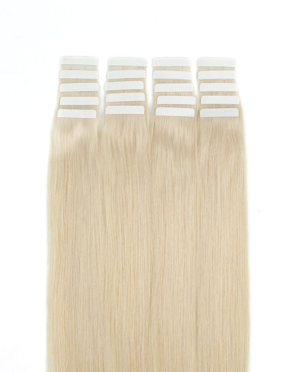 14 inch Tape In Hair Extensions Ash Blonde Real 100% Human Remy Hair