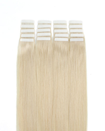 14 inch Tape In Hair Extensions Ash Blonde Real 100% Human Remy Hair