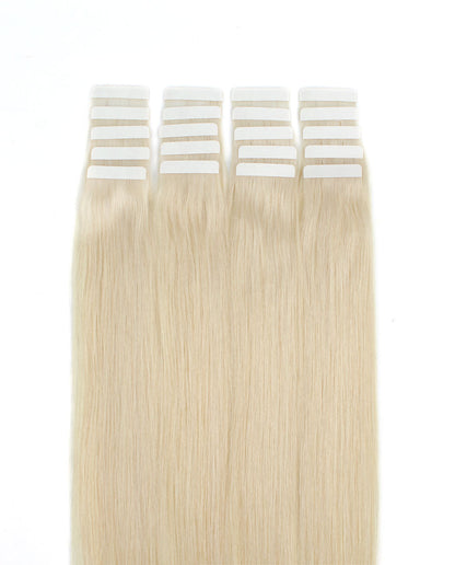 20inch Tape in Hair Extensions Real Human Hair Ash Blonde