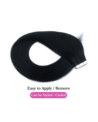 Tape In Hair Extensions #1 Jet Black