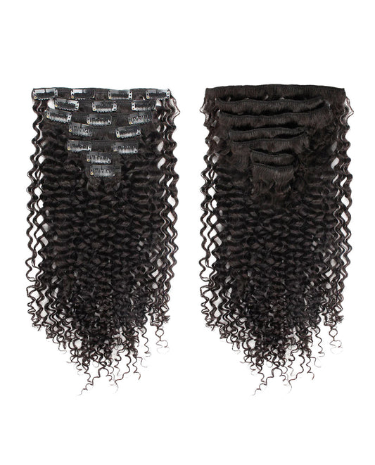 18 inch Hair Extensions Jerry Curly Clip in Hair